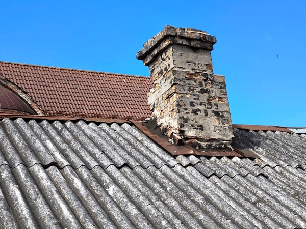 Heritage Building Weathered Asbestos Roof