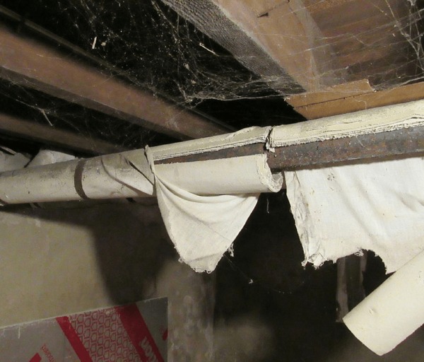 Household Pipe Containing Asbestos