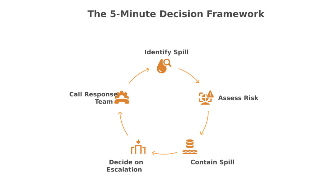 Five Minute Decision Framework for Spill Response Team